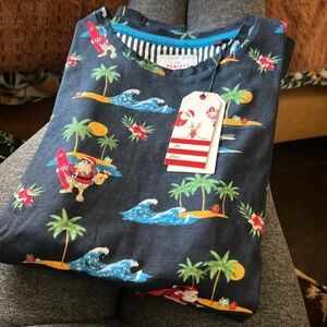 Cactus Boys The PERFECT gift!!! Tropical Surfing Santa Christmas T-Shirt 11/12